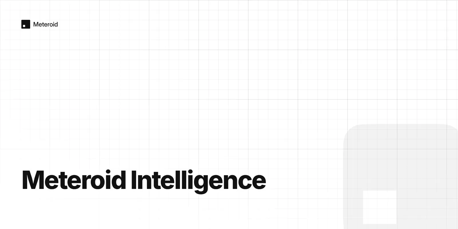 Overview dashboard in Meteroid Intelligence