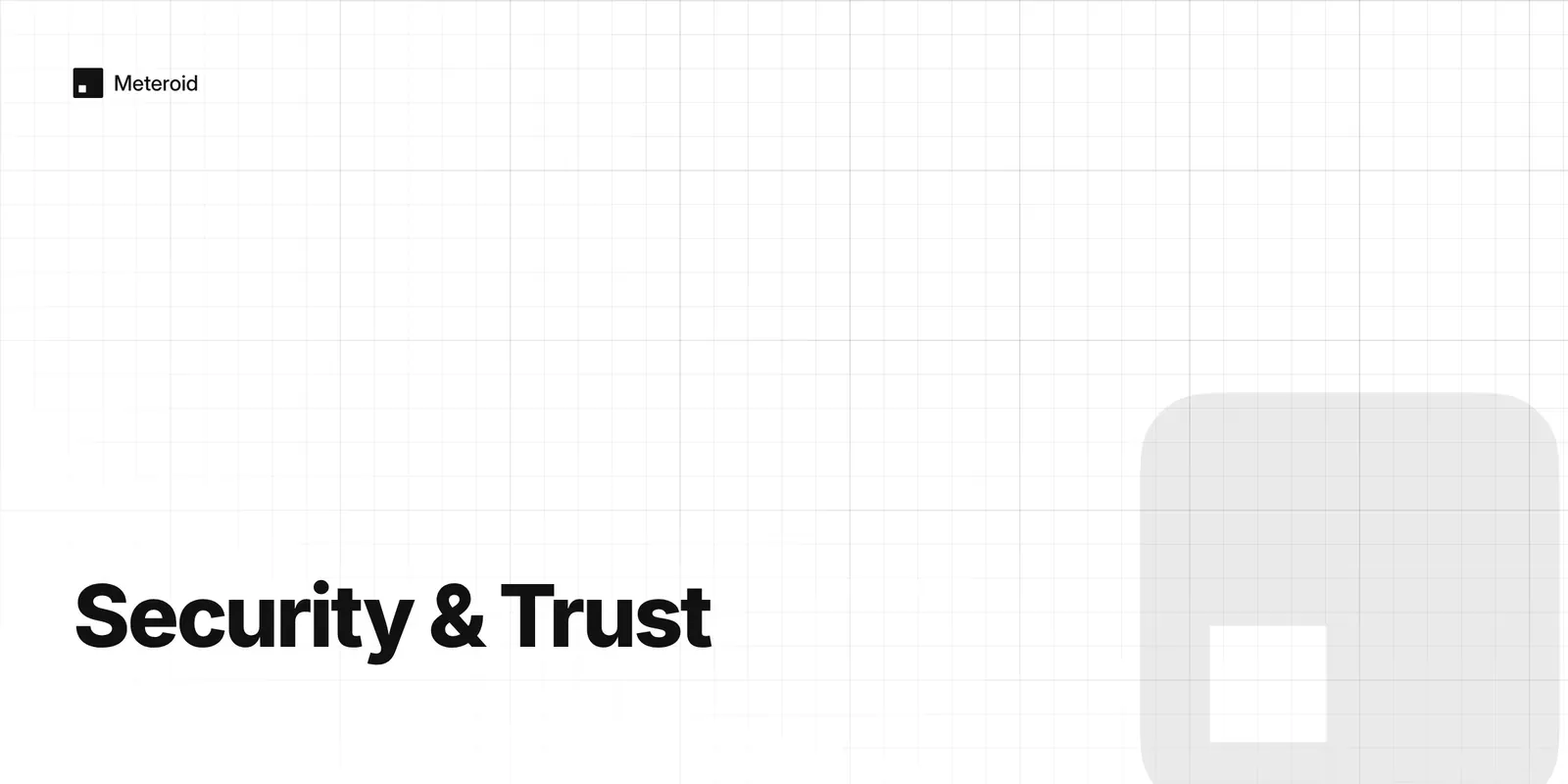 Meteroid's Security Suite