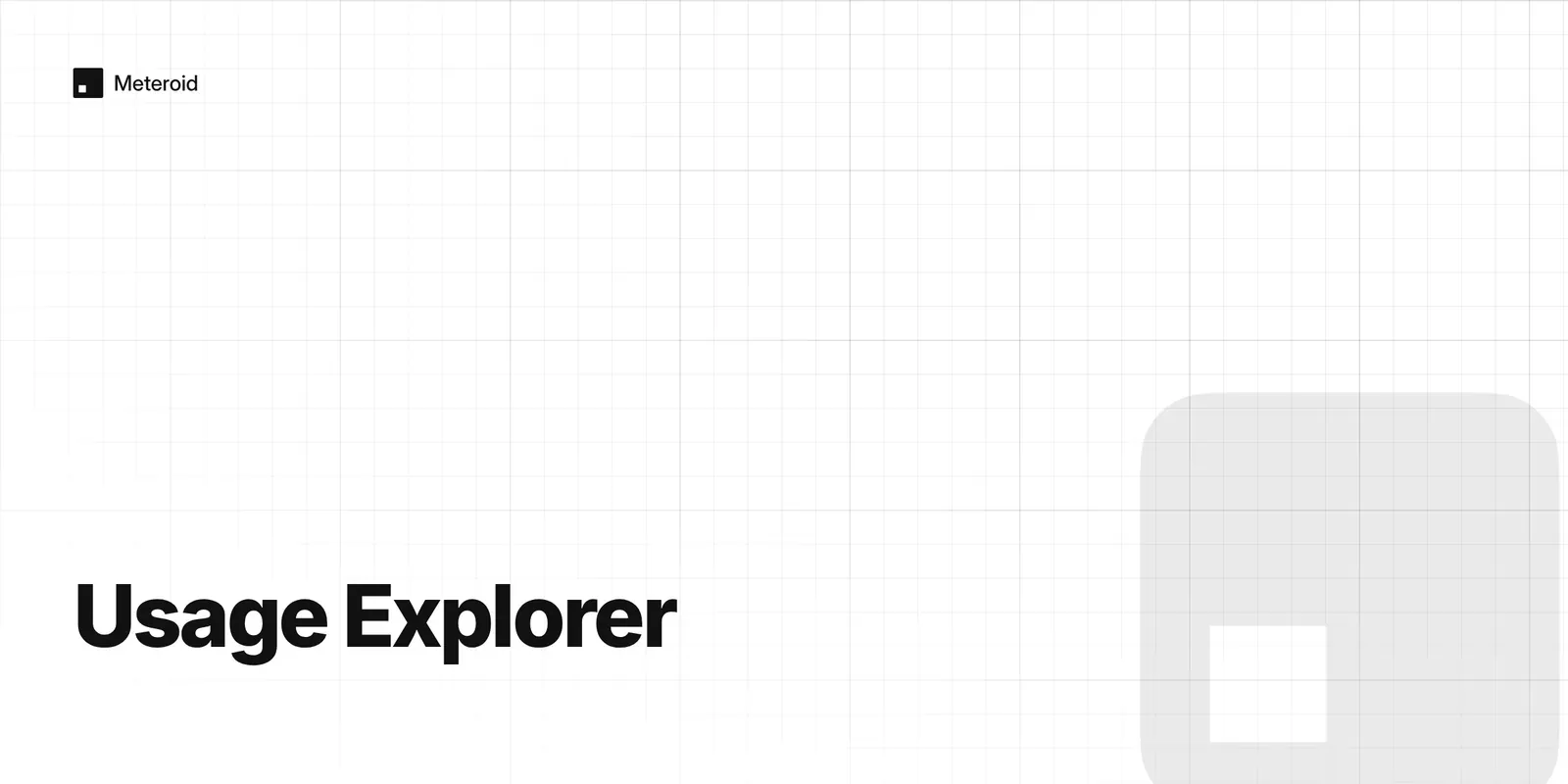 Metrics explorer showing usage broken down by customer