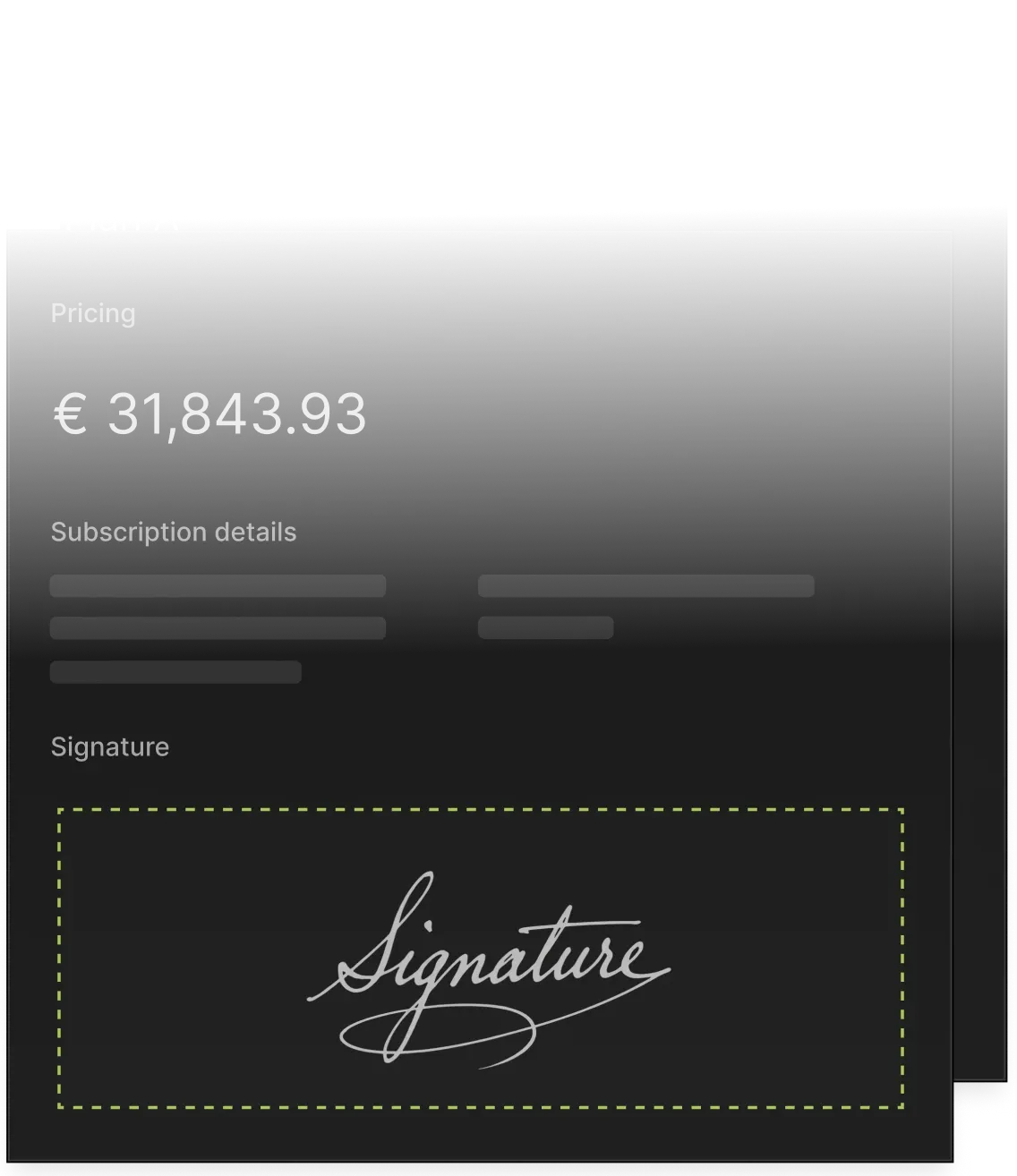 Embedded e-signature flow on a Meteroid quote